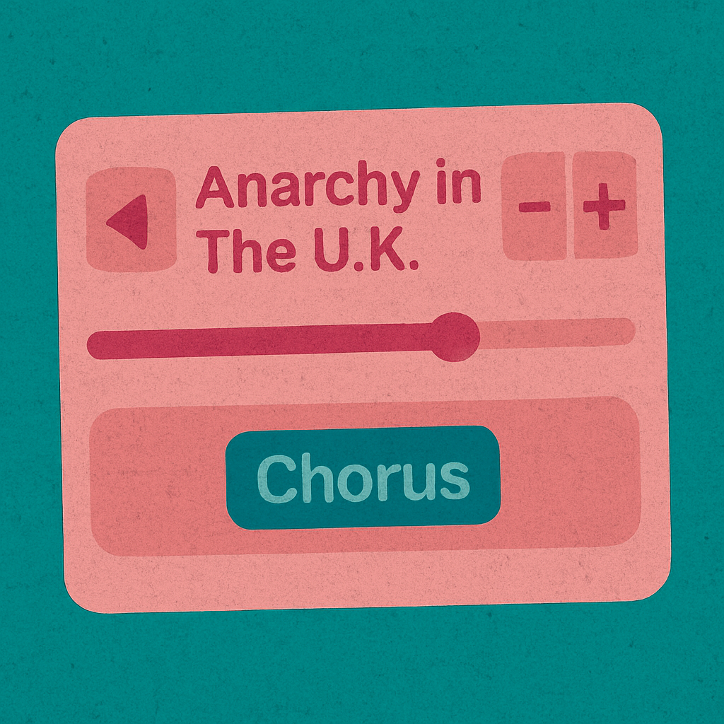 A song arrangement mapped into sections and bars